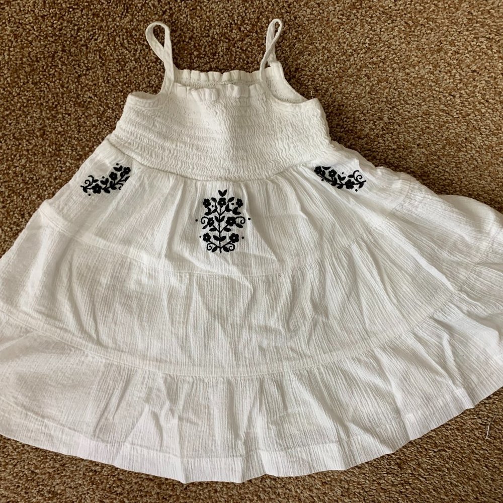 Carter's white sleeveless dress 12M